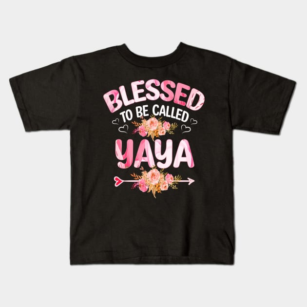 blessed to be called yaya Kids T-Shirt by Bagshaw Gravity